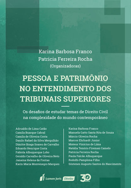 Produto | Detalhes | Pessoa E Patrimônio No Entendimento Dos Tribunais ...